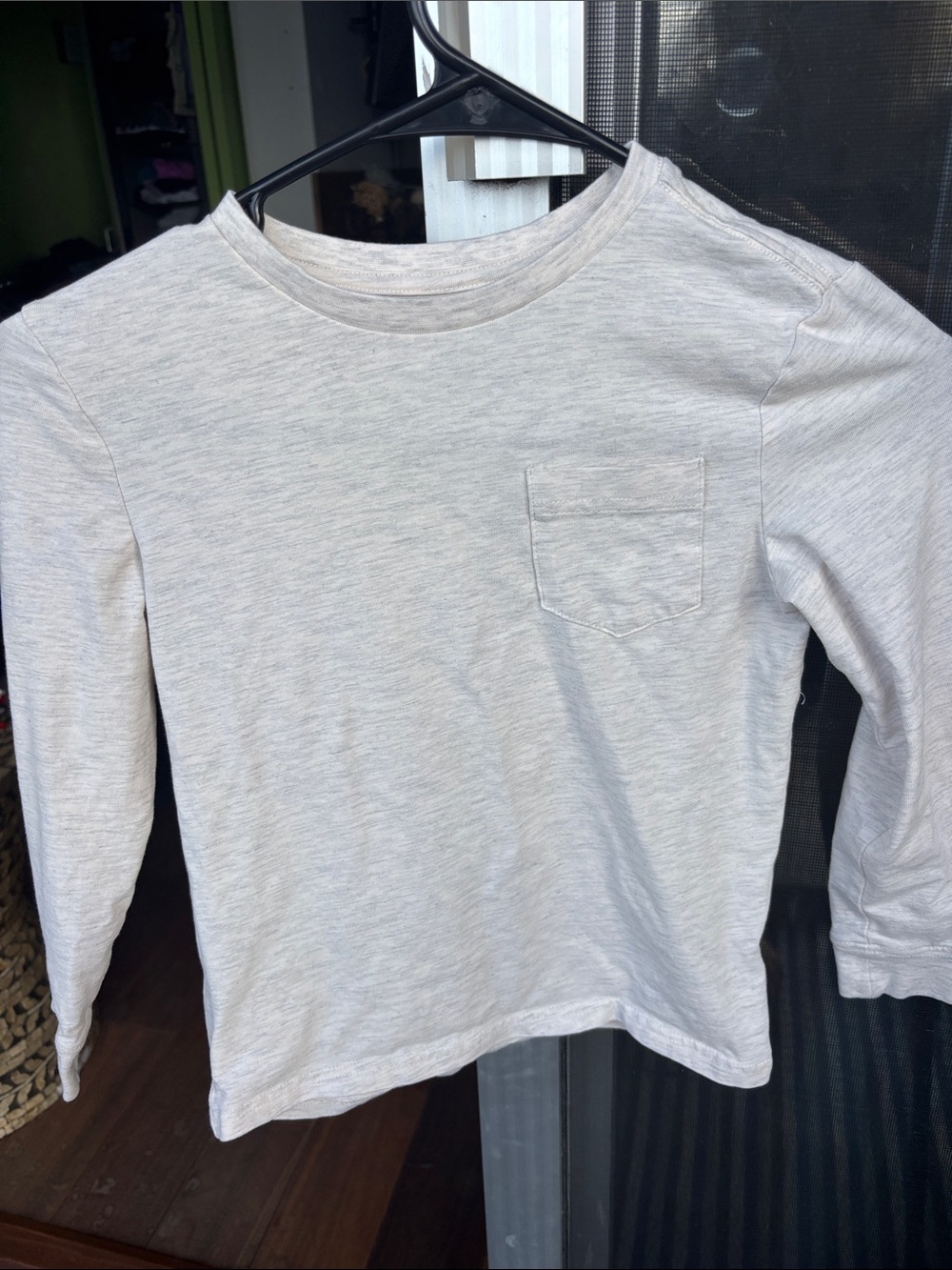 Tommy Bahama Kids Long-Sleeve Pocket Tee - Light Gray Heather